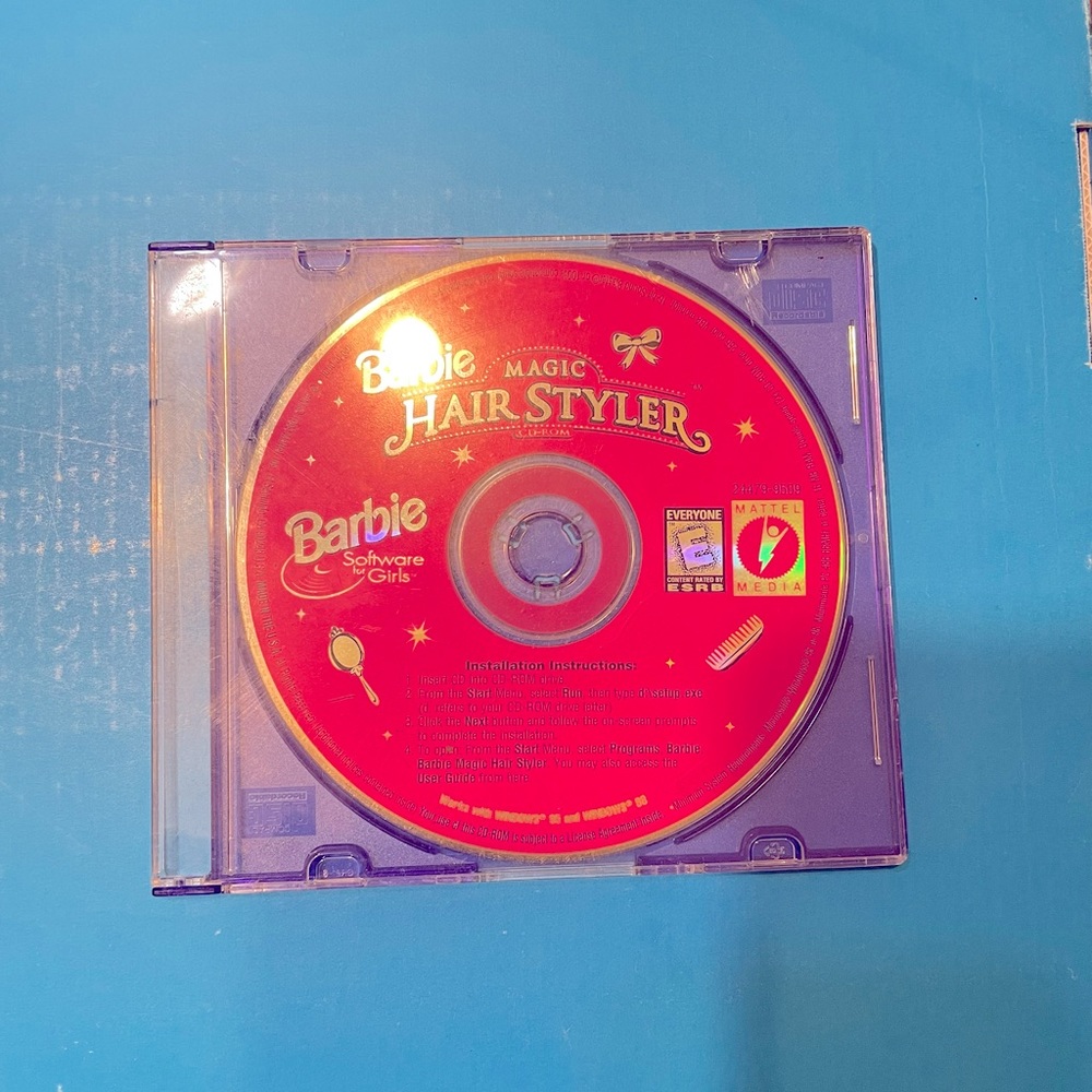 Barbie Magic Hair Styler PC CD-ROM , 1997 by Mattel
